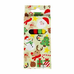 Set de 6 L&aacute;pices de Colores Navide&ntilde;os (24 unidades)