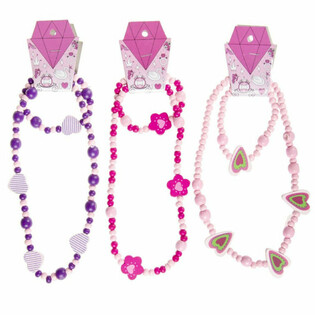 Set de Collar + Pulsera de Madera para Niños (48 uds.)