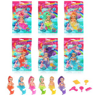 Mu&ntilde;eca Sirena en Bolsa de Regalo - Colores Mixtos (24 uds.)