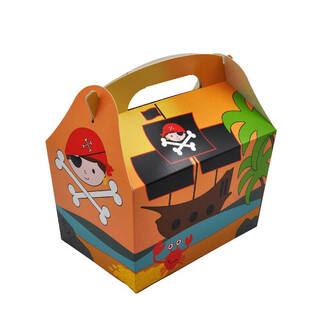 CAJA DE MEN&Uacute; MODELO: PIRATA - Dim. 18.5x12x19 CM - CAJA DE COMIDA - KIDSBOX (24 uds.)